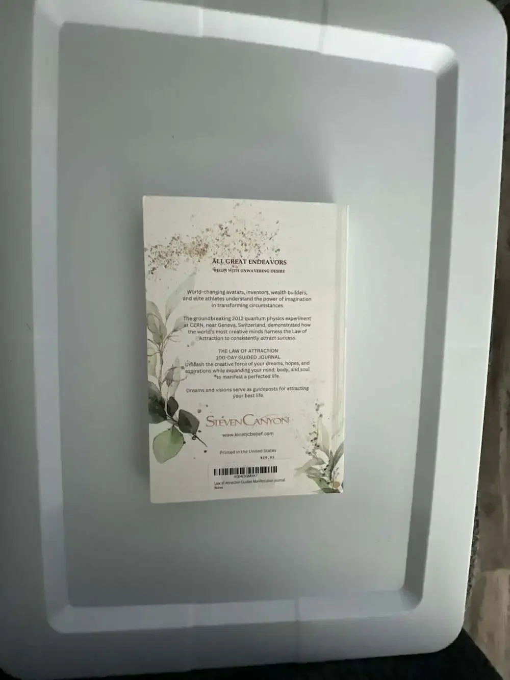 Steven Canyon Law of Attraction 100 Day Guided Journal Brand new